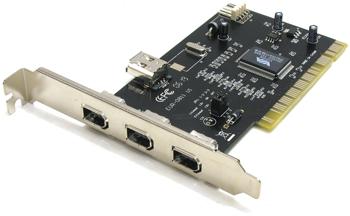 Контроллер PCI IEEE-1394 3x port ext, 1x port int, кабель